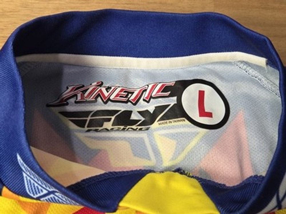Fly Racing Motorcross Jersey Adult Large Blue Red Yellow MX ATV Dirt Bike... - Picture 11 of 15